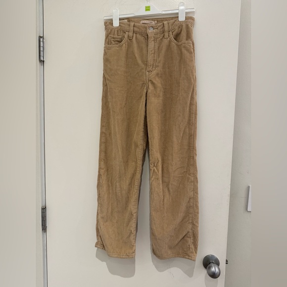 Levis Tan Corduroy Pants. Size 26. Great condition. The perfect fall trousers - Picture 1 of 6